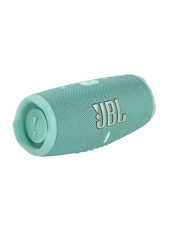 

JBL 5 Built In Powerbank Powerful Pro Sound Dual Bass 20H Battery Waterproof Portable Bluetooth Speaker, Teal