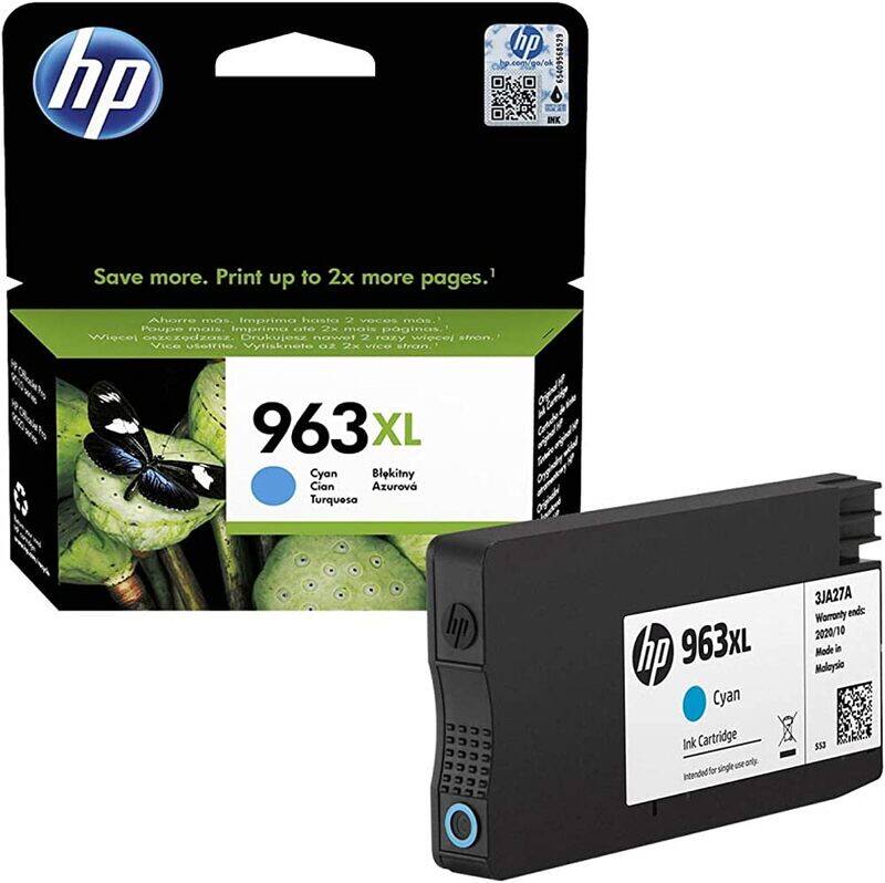 

HP 963XL High Yield Original Ink Cartridge 3JA27AE Cyan