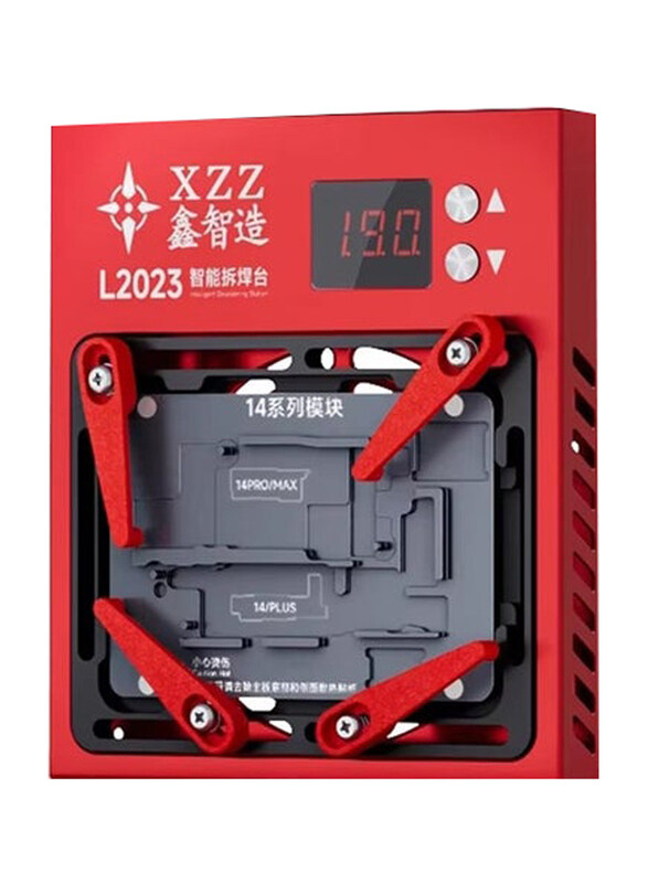 

XZZ Smart Heating Platform Desoldering Motherboard Layer Disassembly Soldering Repair Tool For iPhone X/14 Pro Max, L2023, Red