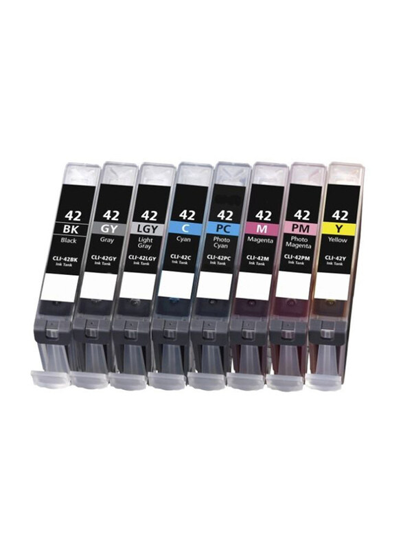 

Canon CLI-42 Multicolour Inkjet Printer Ink Tank, 8 Pieces