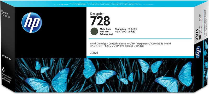 HP 728 DesignJet Ink Cartridge Matte Black