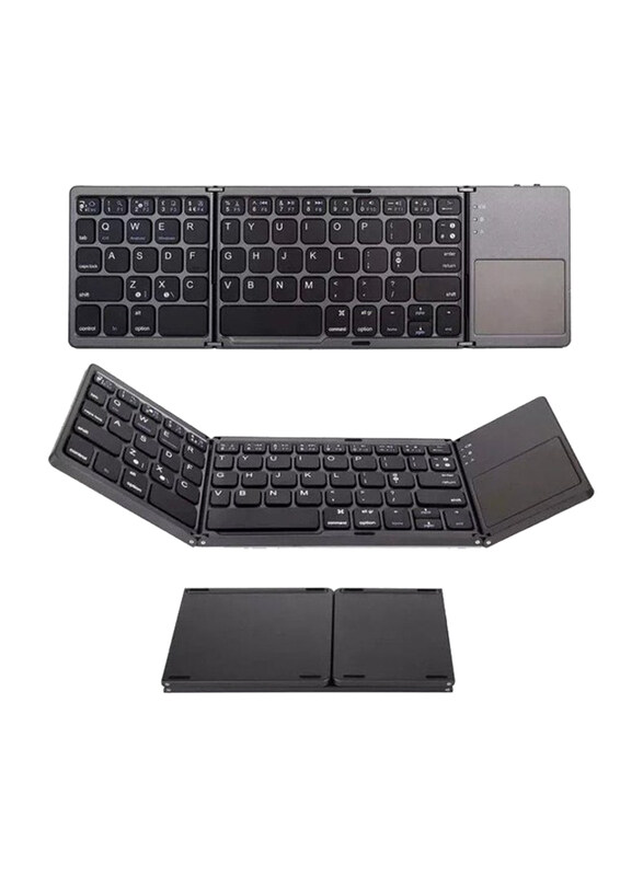 

Generic Dlavye Portable Foldable Mini Bluetooth Keyboard for IOS, Android, Windows & iPad Tablet, Black