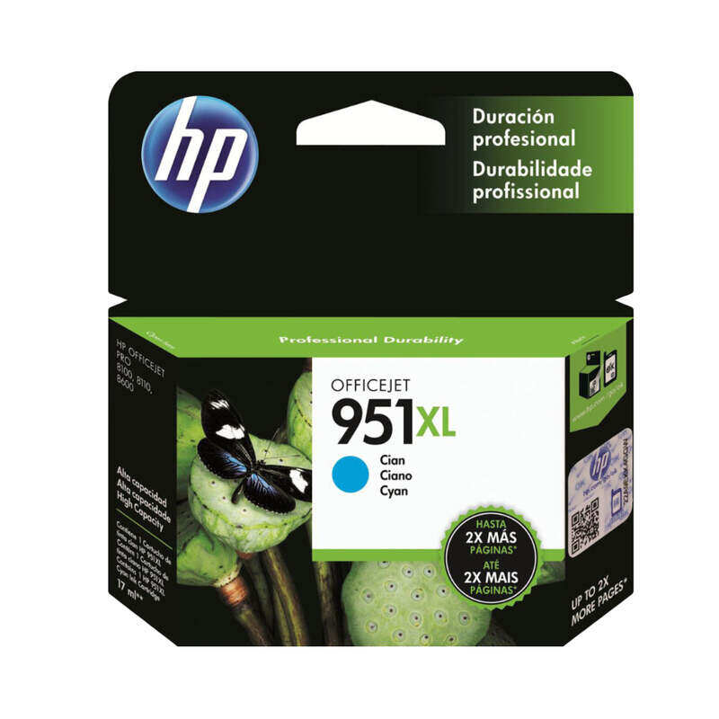 

HP 951XL Original Ink Cartridge CN046AE Cyan