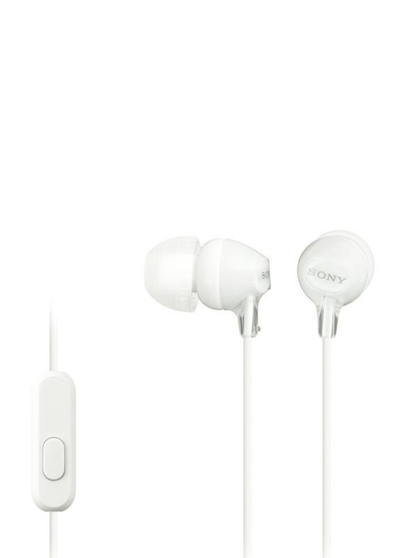 

Sony MDR-EX15AP Wired In-Ear Headphones with Mic, White