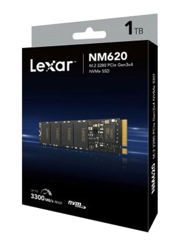 

Lexar NM620 1TB M.2 2280 PCIe Gen3x4 NVMe SSD, LNM620X001T-RNNNG, Black