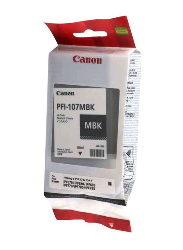 

Canon PFI-107MBK Black Ink Tank