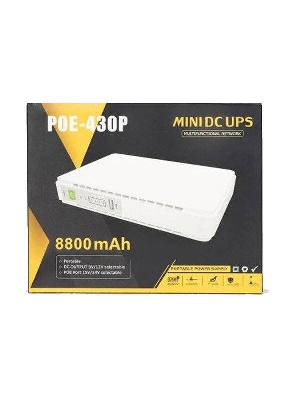 

Generic Poe 430p Mini DC Ups Router, White