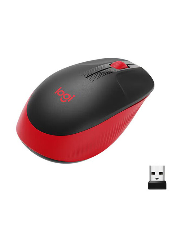 

Logitech M190 Wireless Optical Mouse, Red