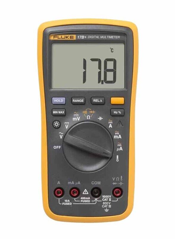 

Fluke 17B+ IN CATIII Digital Multimeter, 4404231, Grey/Yellow