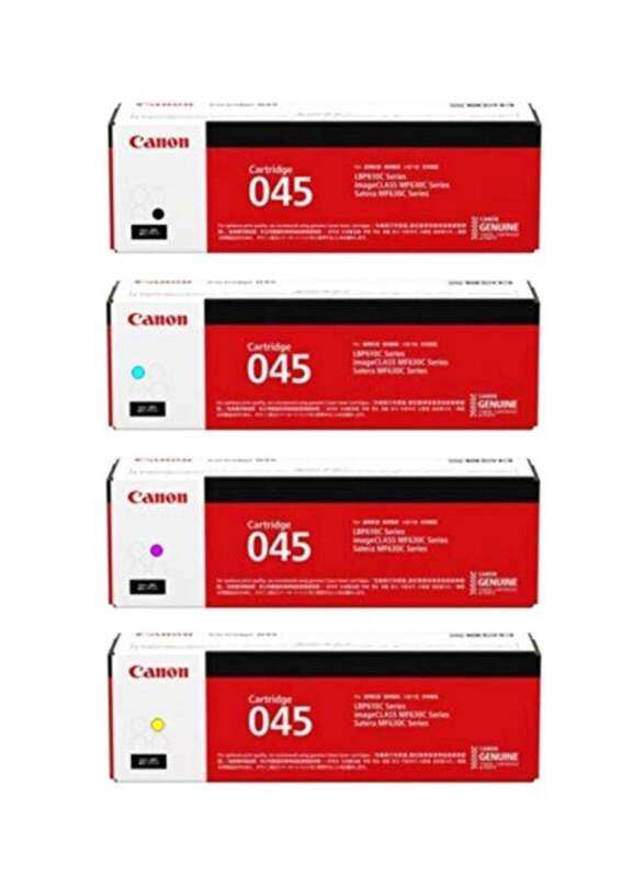 

Canon 045 Black and Tri-Colour Cartridge Toner Set, 4 Pieces