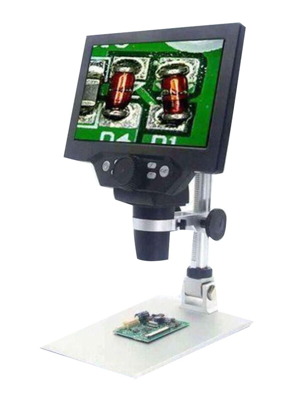 

Generic USB Rechargeable 7 Inch Large Screen 1080P 1200X Microscope Camera, Multicolour