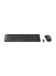 Logitech MK220 Space-Saving Wireless English/Arabic Keyboard and Mouse Combo, Black