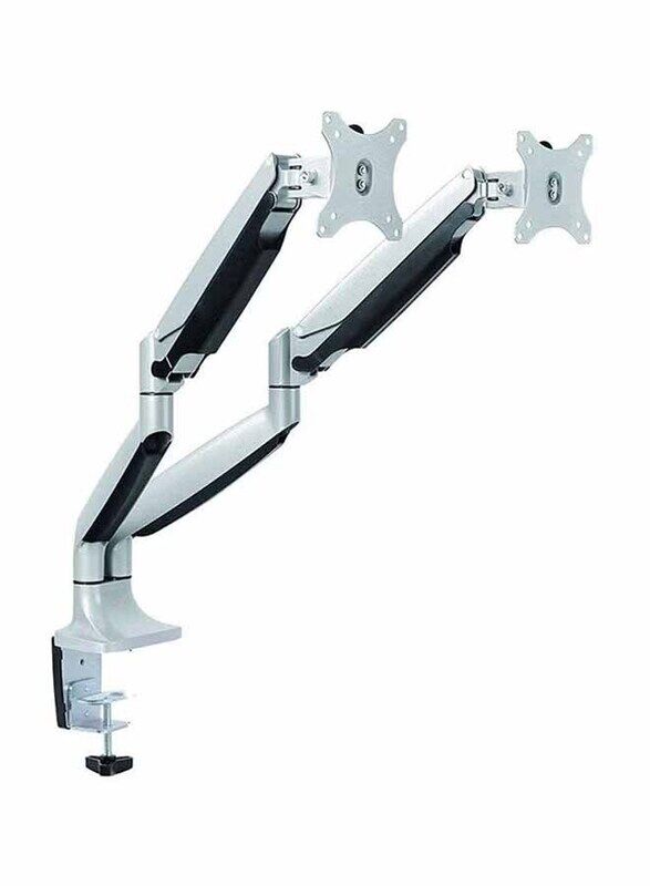 

Generic Dual Table Mount TV Stand, Silver