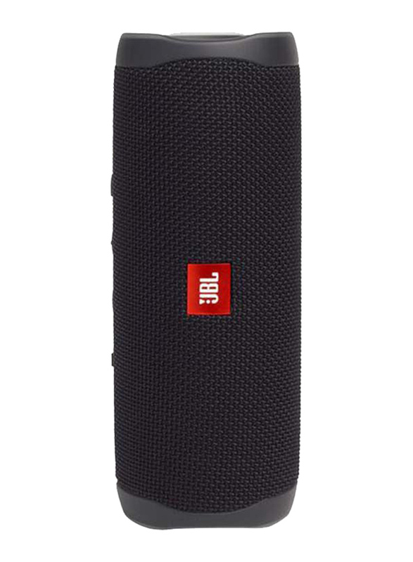 Jbl Flip 5 Portable Waterproof Speaker, JBLFLIP5BLK, Black