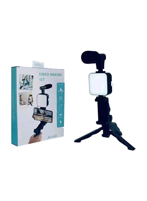 

Generic Smartphone Video Film Making Tripod Kit, Black