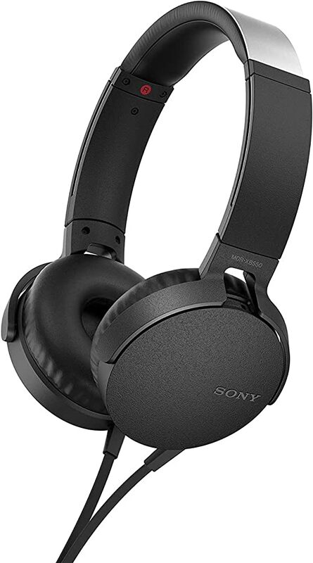 MDR-XB550AP Extra Bass On-Ear Wired Headphones Black