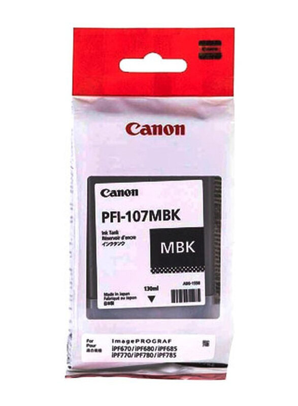 

Canon PFI-107MBK Black Ink Cartridge