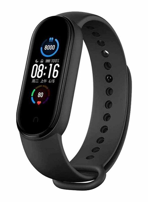 

Xiaomi Mi Band 5 Silicone Smartwatch, Black, Global Version