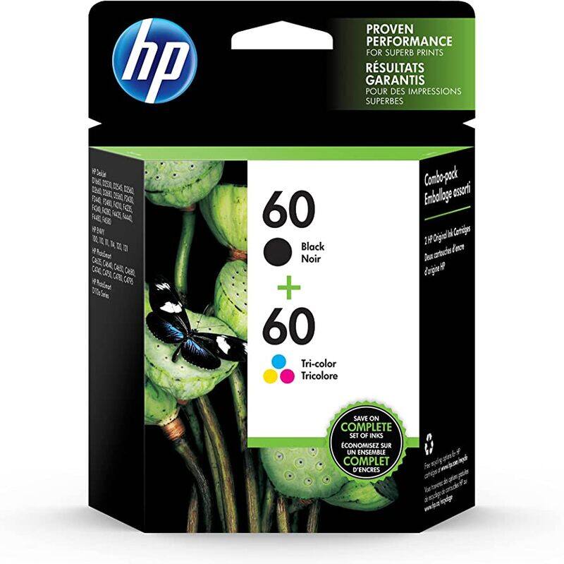 

HP 2-Piece Ink Cartridge 60 Black/60 Tricolor