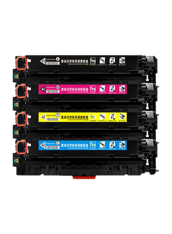 

HP Black and Tri-Colour Printer Toner Cartridges, 4-Pieces