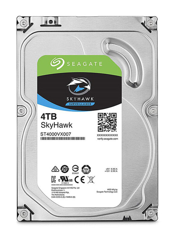 

Seagate SkyHawk 4TB Internal Surveillance Hard Drive, ST4000VX007, Silver