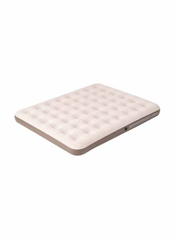 

Generic 48-Holes Inflatable Bed with Single Large Velvet Face Mattress, Brown