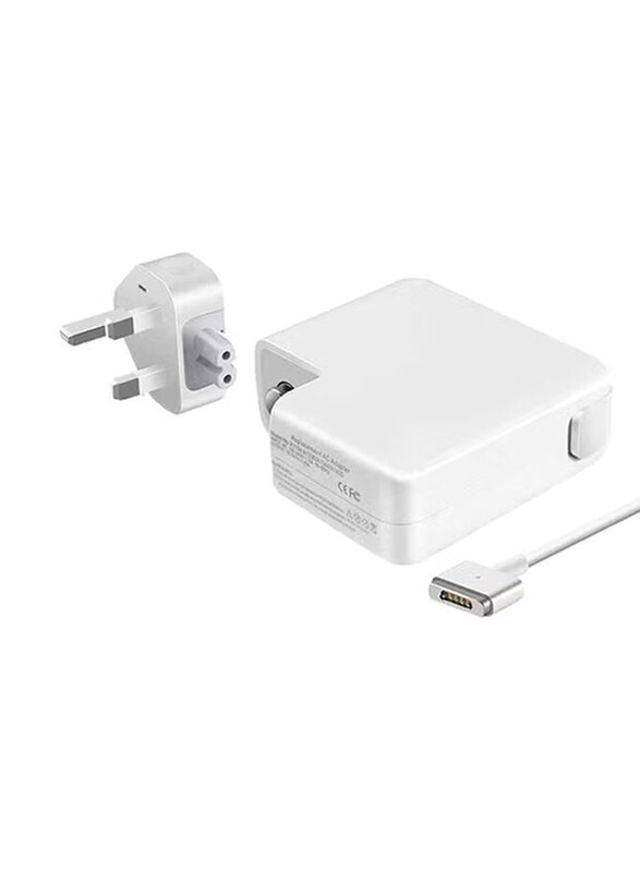 Apple MagSafe 45W 2 Power Adapter with 3 Pin Power Plug for MacBook Air, MD592, White