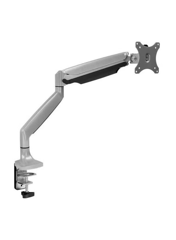 

Universal Height Adjustable Stand TV Desk, Silver