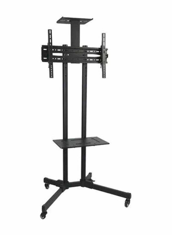 

Generic TV Stand with Camera Holder & DVD Rack, Black