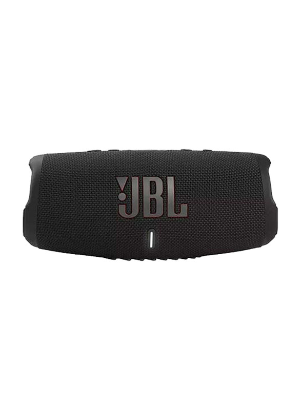 

JBL Charge 5 Built In Powerbank Powerful Pro Sound Dual Bass 20H Battery Waterproof Portable Bluetooth Speaker, Black