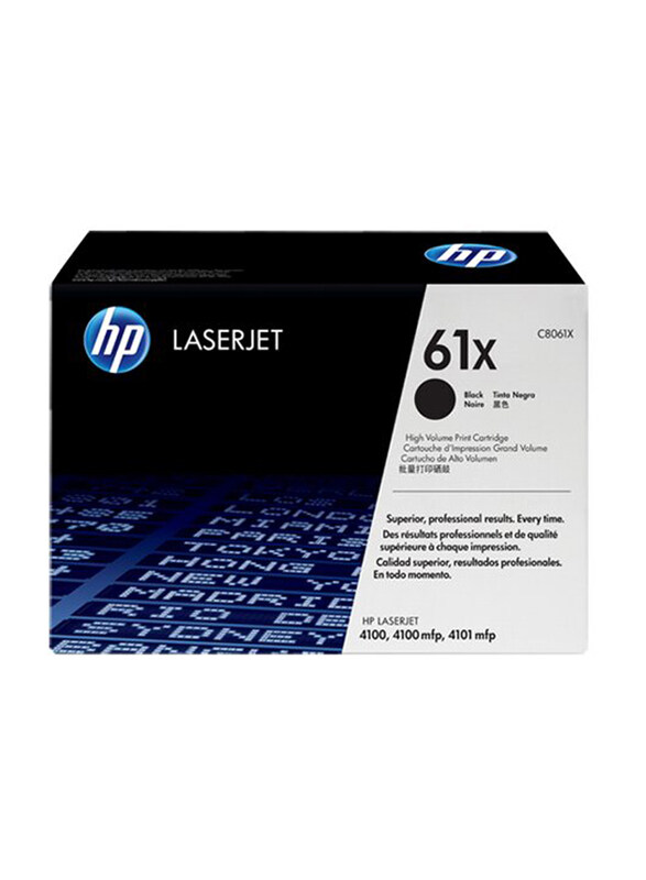 

HP 61X Black High Yield Toner Cartridge