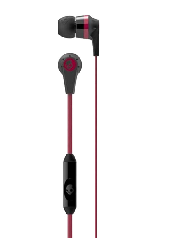 

Skullcandy ink'D 2 Wired In-Ear Earphones with Mic, Black/Red