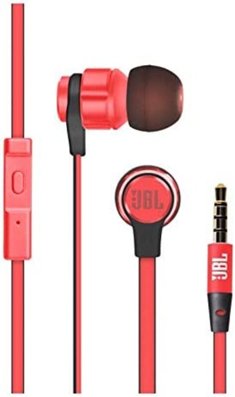 T180A Stereo In-Ear Headphones Red