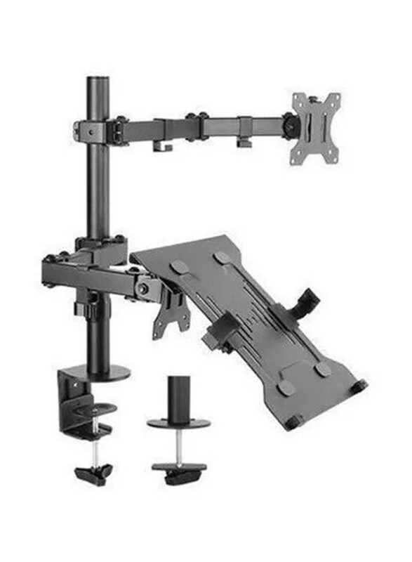 

Not Applicable Computer Monitor and Laptop Desk Mount for Below 32 Inch Monitor, Black