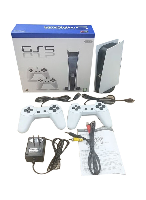 

Generic GS5 Game Station Console, With 2 Controller, White