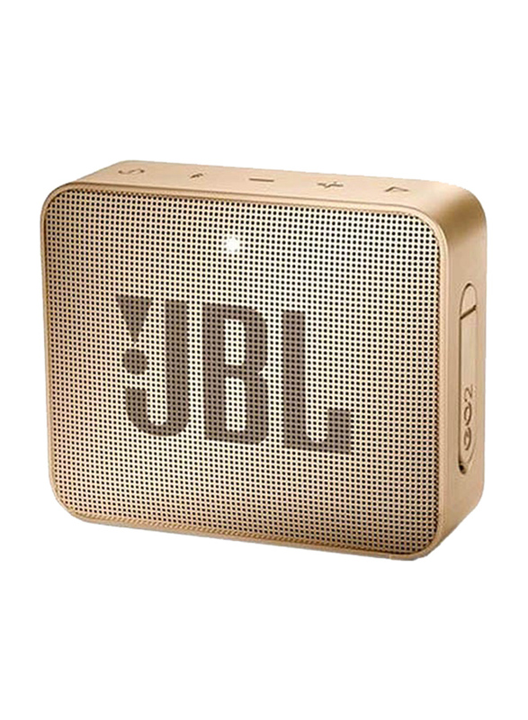 Jbl Go 2 Wireless Portable Bluetooth Speaker, JBLGO2CHAMPAGNE, Gold