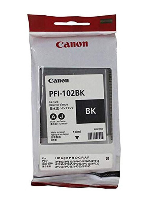 

Canon PFI-102BK Black Ink Toner Cartridge