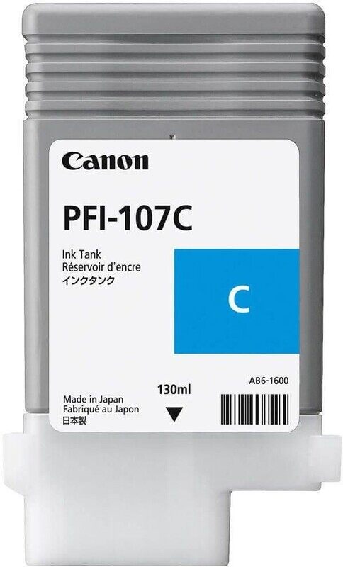 

Canon PFI107 High Yield Ink Cartridge Cyan