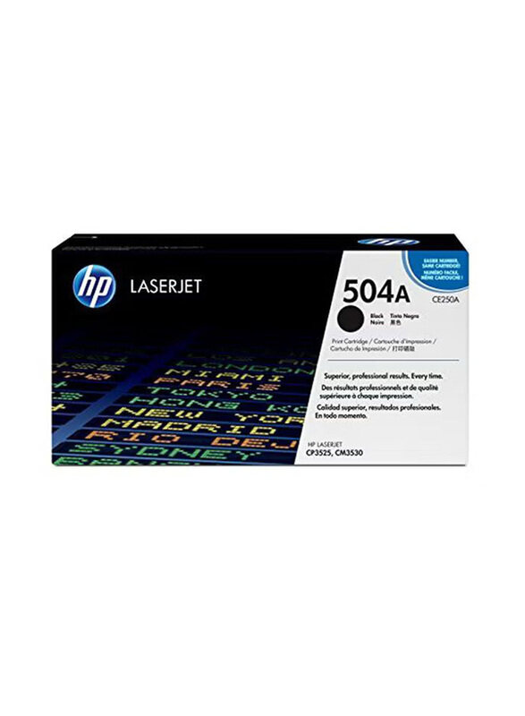

HP CE250A 504A Black Ink Toner Cartridge for LaserJet Printer
