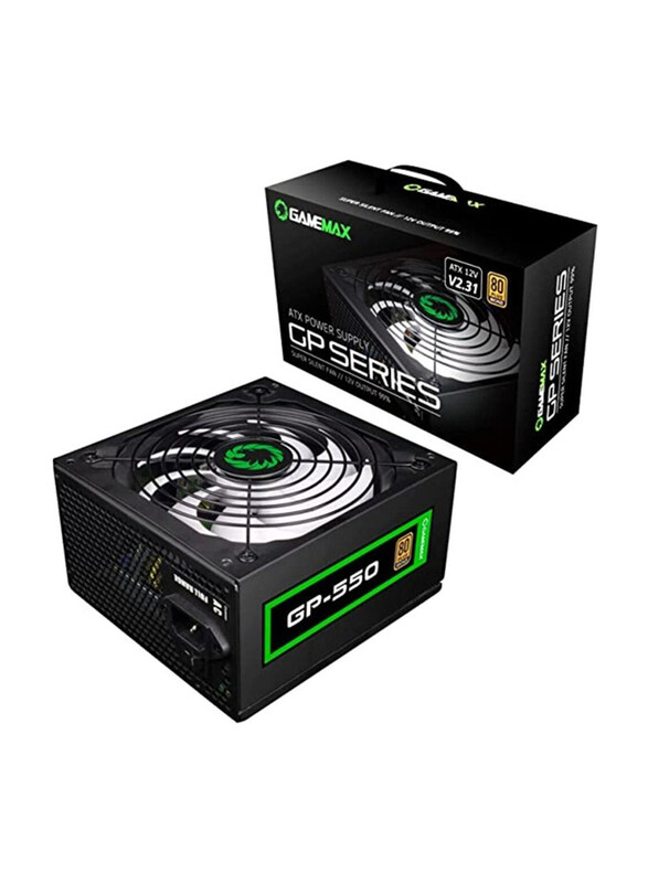 

Gamemax Power Supply, 550W, RGP550, Black