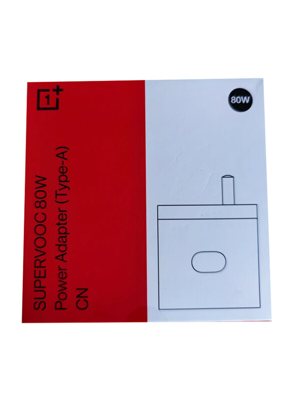 

OnePlus Fast Charge 85 Power Adapter, White