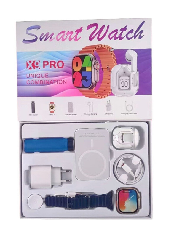 

Generic X9 Pro One Size Smartwatch with Headphone & Power Bank, Multicolour