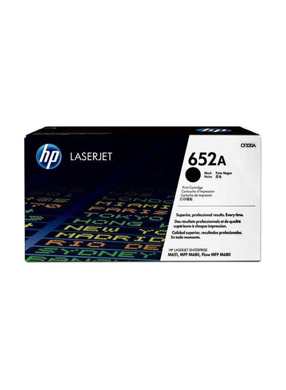 

HP 652A Black Original LaserJet Toner Cartridge, CF320A