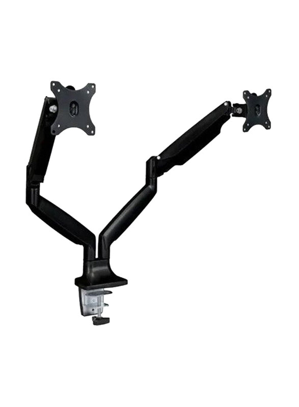 

Universal Dual Arm Computer Monitor Floor Mount, Black