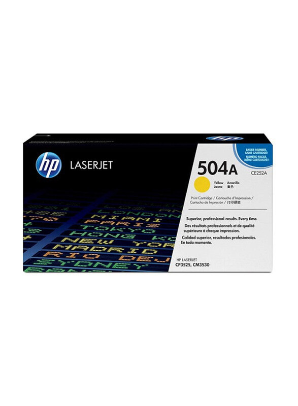 

HP 504A Yellow LaserJet Toner Cartridge, CE252A