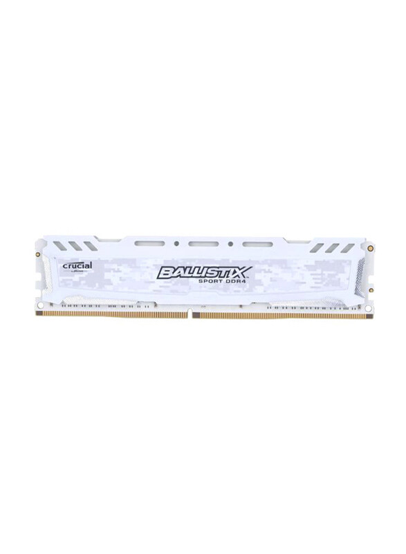 

Crucial Ballistix Sport LT CL16 DDR4 Memory Module, RA1001, White