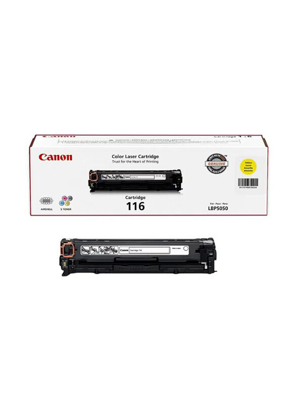 

Canon 116 Yellow Colour Laser Printer Cartridge