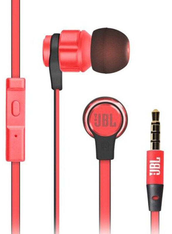 

JBL T180A Stereo 3.5mm Jack In-Ear Headphones, Red