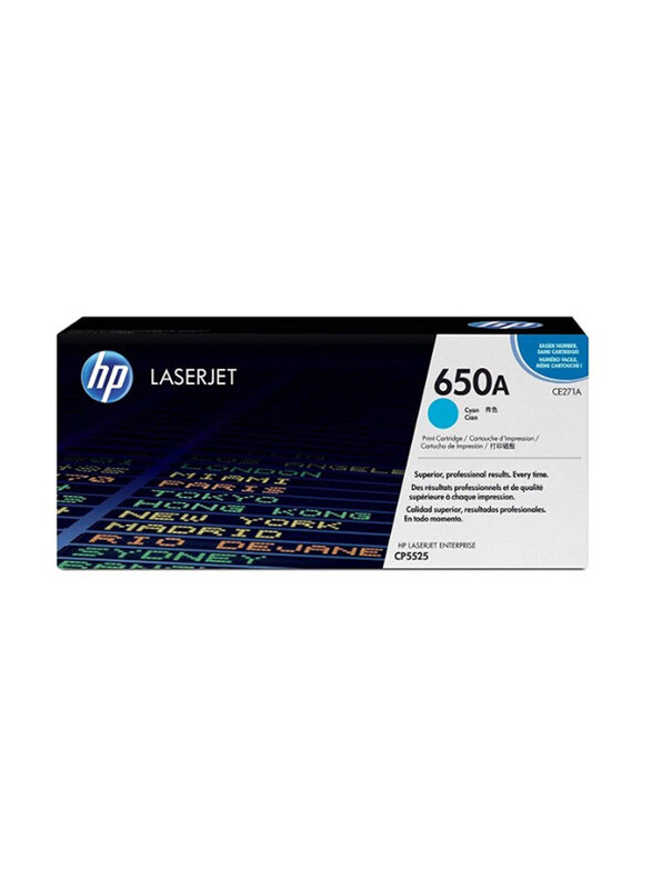 

HP 650A Cyan Original LaserJet Toner Cartridge