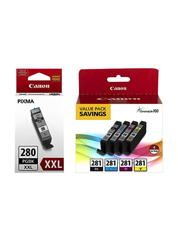 

Canon 5-Piece 280 Black/281 Multicolour Pixma Toner Cartridge